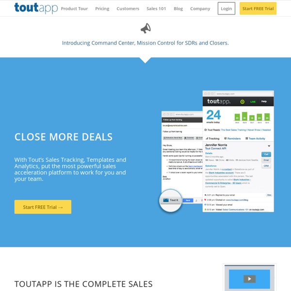 ToutApp - Email Tracking and Analytics for Sales Teams