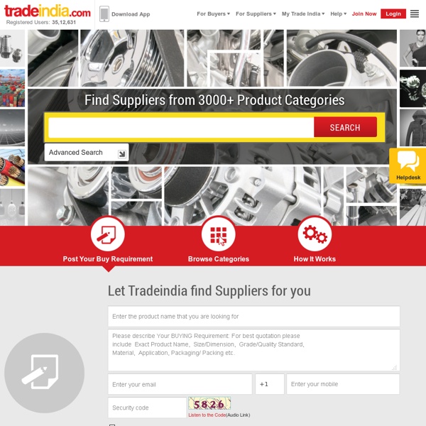 TradeIndia – Indian Manufacturers, Exporters, Suppliers Directory, B2B Business Directory