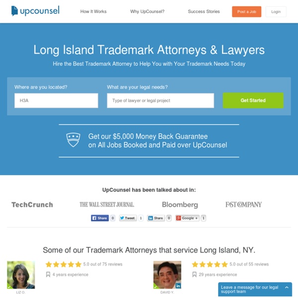 Long Island, NY Trademark Attorneys & Lawyers for Hire on UpCounsel