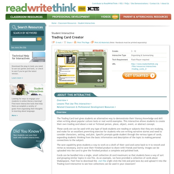 Trading Card Creator Pearltrees