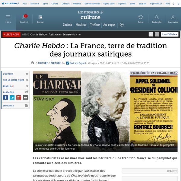 Charlie Hebdo : La France, terre de tradition des journaux satiriques
