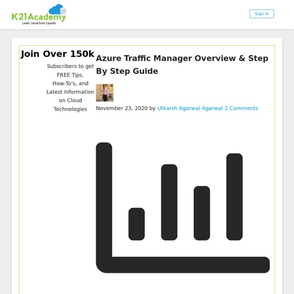 Azure Traffic Manager Step by Step Guide