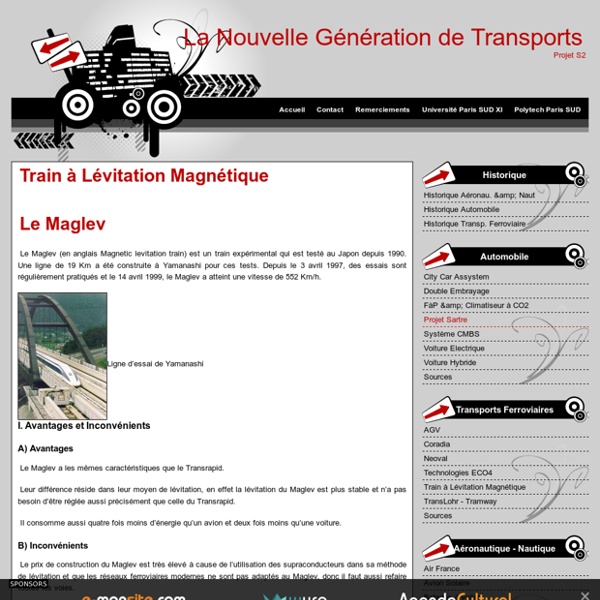 Train à Lévitation Magnétique - La Nouvelle Génération de Transports