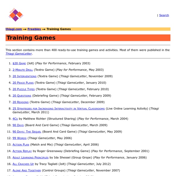 Training Games