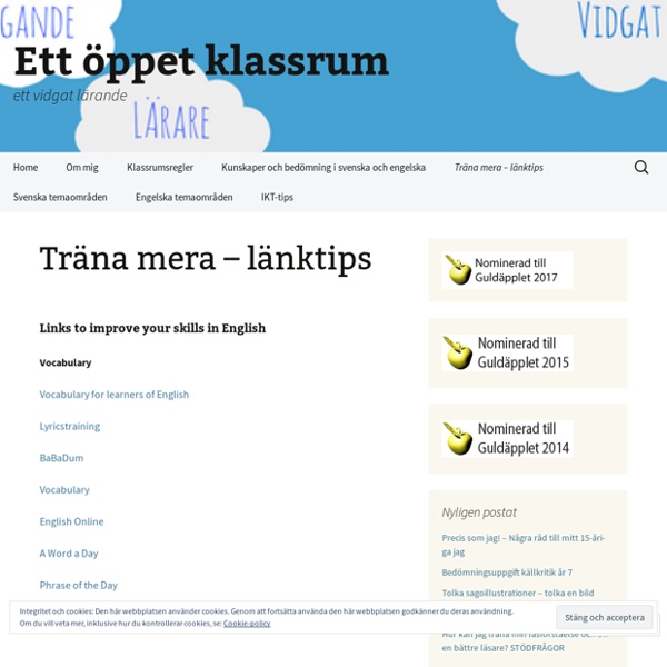 Träna mera – länktips