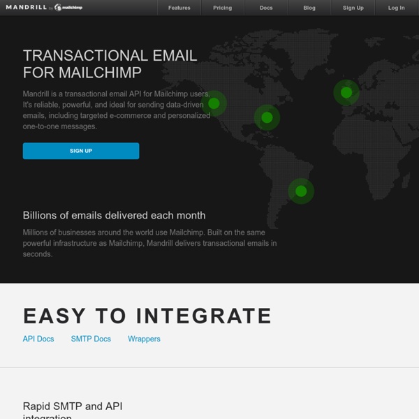 Transactional Email from MailChimp - Mandrill