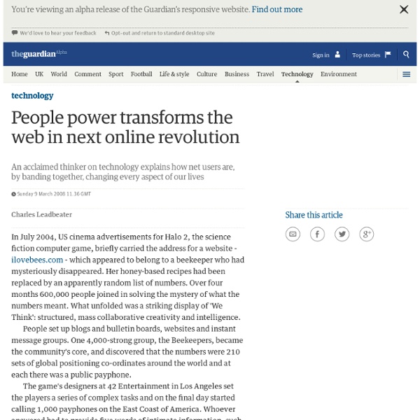 People power transforms the web in next online revolution