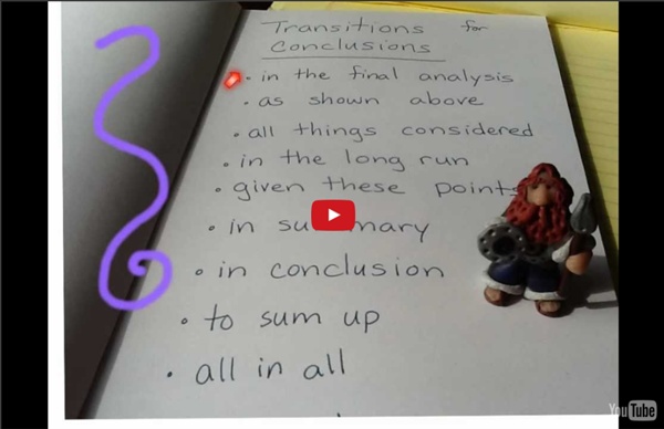 Using Transition Words & Phrases