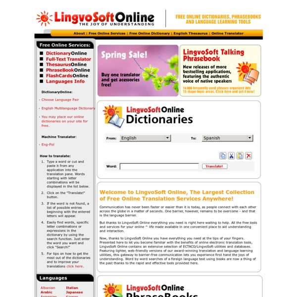 LingvoSoft Online