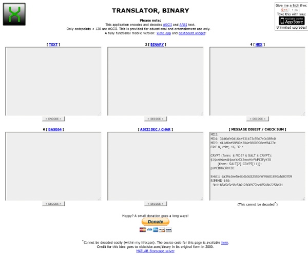 TRANSLATOR, BINARY