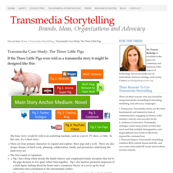 Transmedia Case Study: The Three Little Pigs