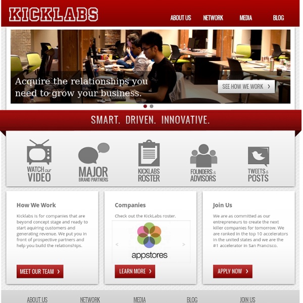 KickLabs - Kicklabs: home to some of the best start-ups in digital media