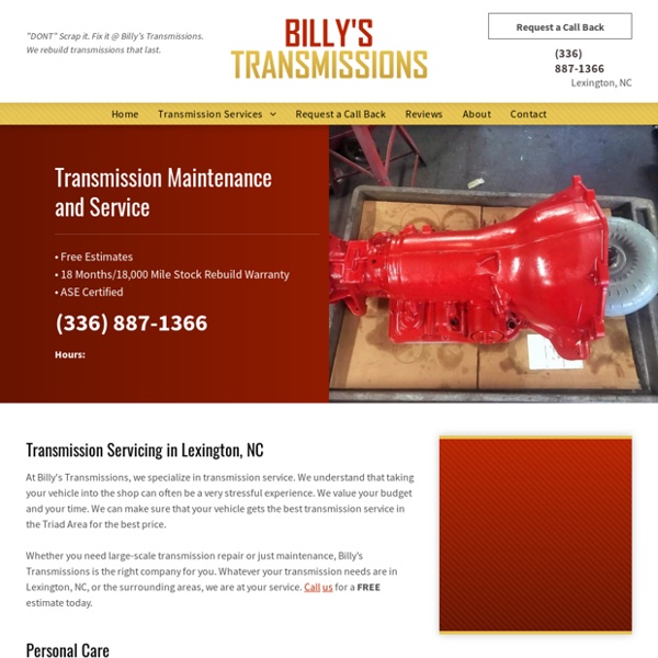 Transmissions in High Point NC, Serving Greensboro & Lexington