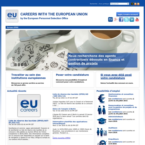 Travailler pour l'UE: tout commence par l'Office européen de sélection du personnel