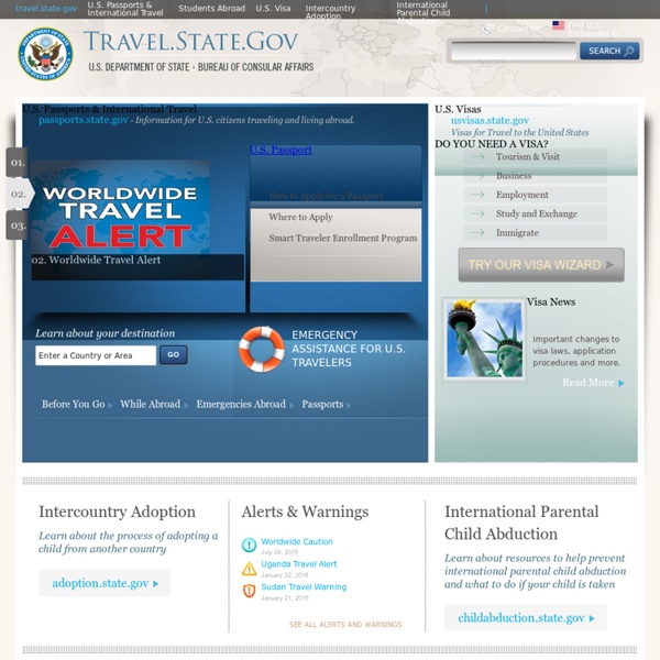 Welcome to Travel.State.Gov