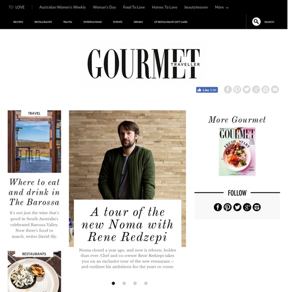 Australian Gourmet Traveller Magazine: gourmet recipes, restaurant reviews, travel