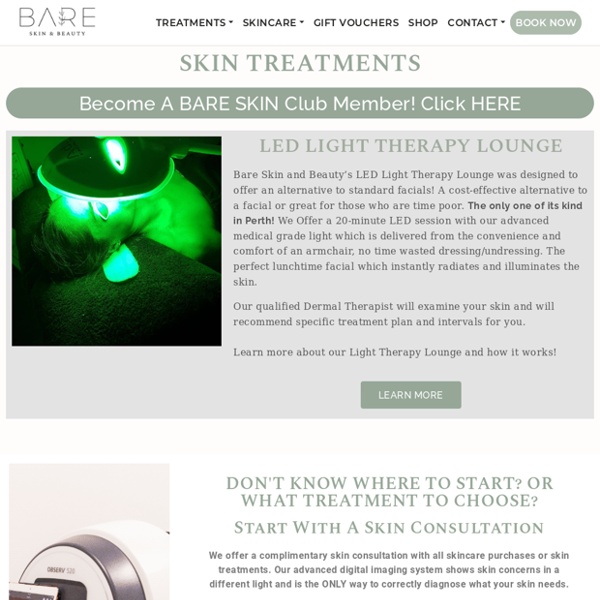 SKIN TREATMENTS - Bare Skin and Beauty Salon Ellenbrook