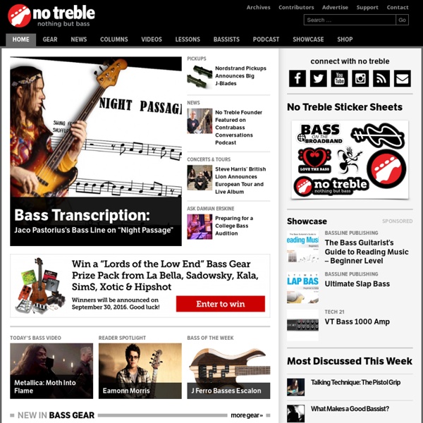 No treble : the site for bass players