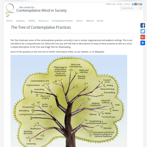 The Tree of Contemplative Practices