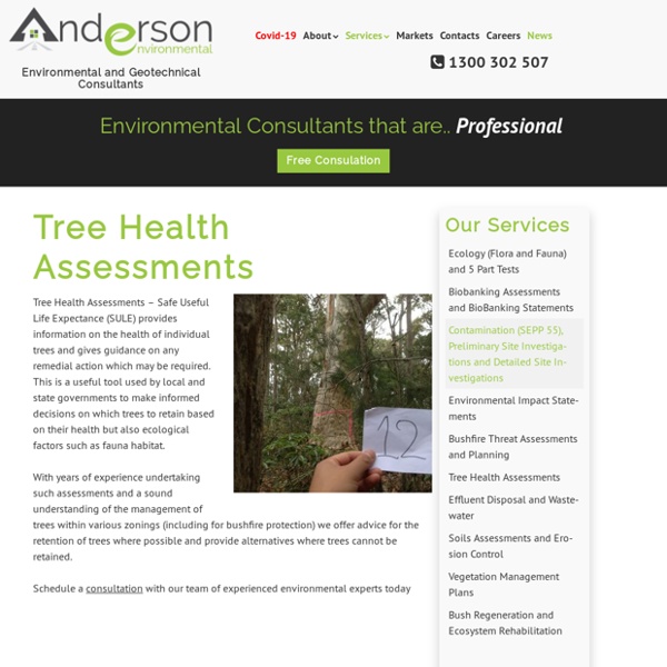 Tree Health Assessments
