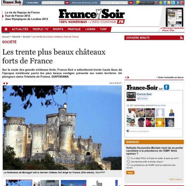 Les trente plus beaux châteaux forts de France