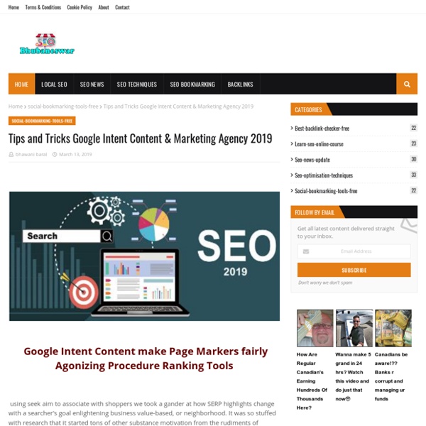 Tips and Tricks Google Intent Content & Marketing Agency 2019