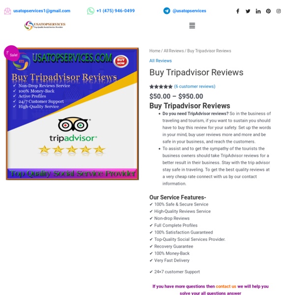 Buy Tripadvisor Reviews - 100% Real & Non Drop Rating