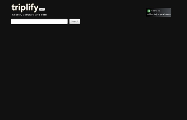 Triplify : Triple Simplify Engine - Search, Compare and Sort!