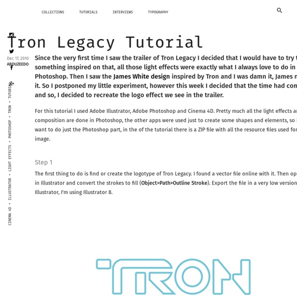 Tron Legacy Tutorial