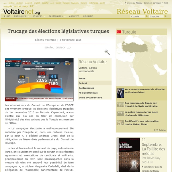 Trucage des élections législatives turques