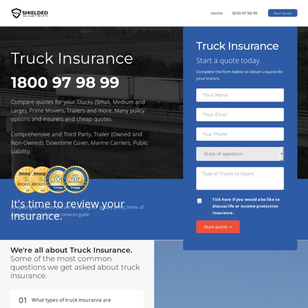 Truck Insurance - Shielded Insurance Brokers