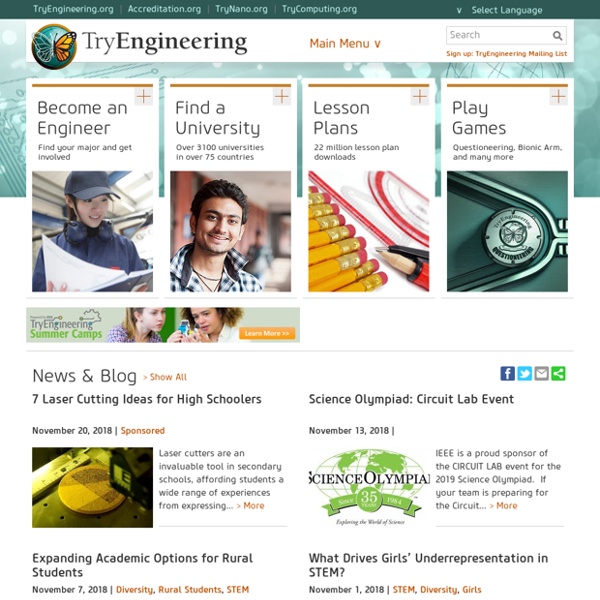 Discover the creative engineer in you - TryEngineering