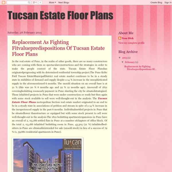 Tucsan Estate Floor Plans