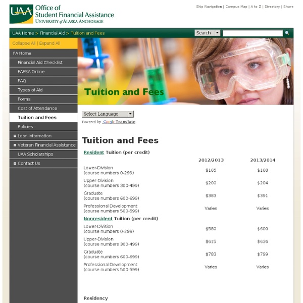 Tuition and Fees