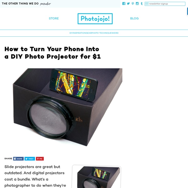 How to Turn Your Phone Into a DIY Photo Projector for $1