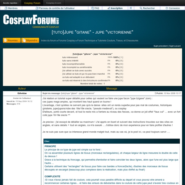 Voir le sujet - [tuto]Jupe "gitane" - jupe "victorienne"
