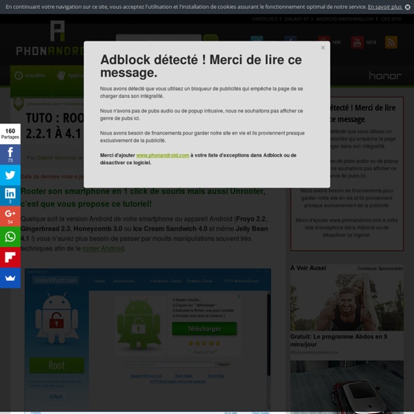 TUTO : rooter son smartphone sous Android 2.2.1 à 4.0.3