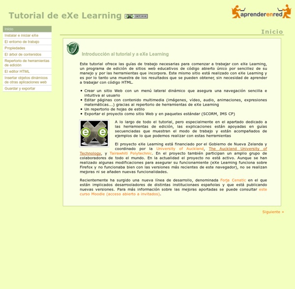 Tutorial de eXe Learning