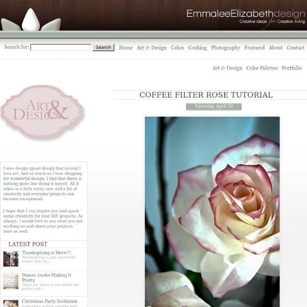 Coffee Filter Rose Tutorial - Emmalee Elizabeth Design