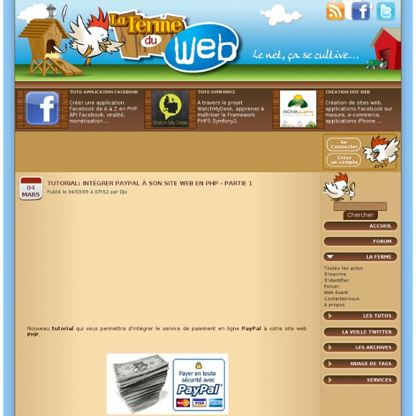 Intégrer PayPal à son site web en PHP (Partie 1)