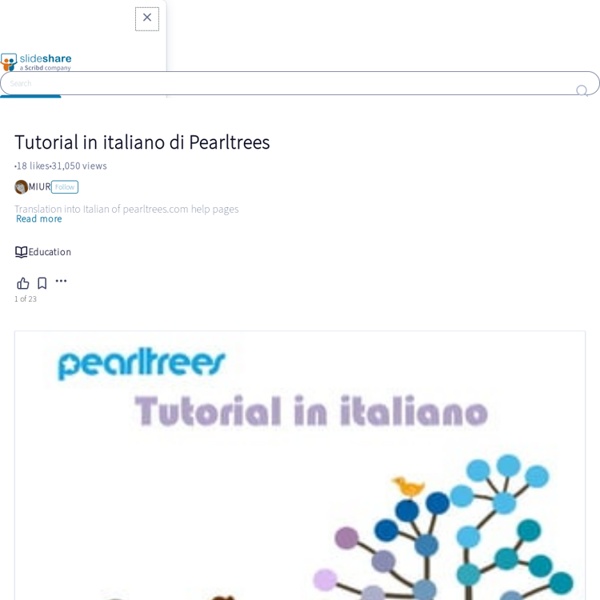 Tutorial in italiano di Pearltrees