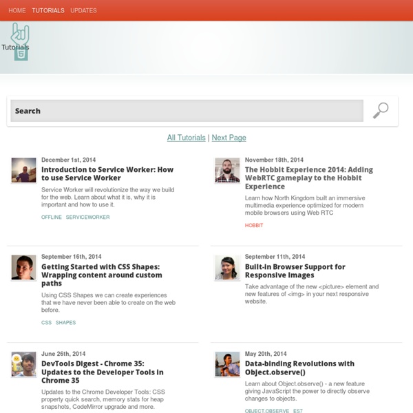Html5rocks - Tutorials