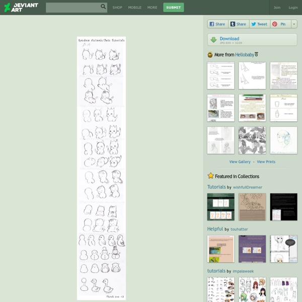 Random Pets-Animals Tutorials by Hellobaby on deviantART