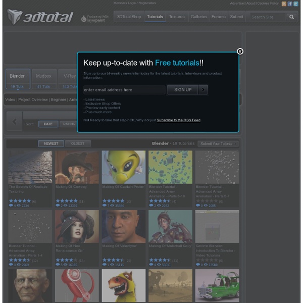 Tutorials - Free Source of 3D Tutorials on 3DTotal.com Ltd