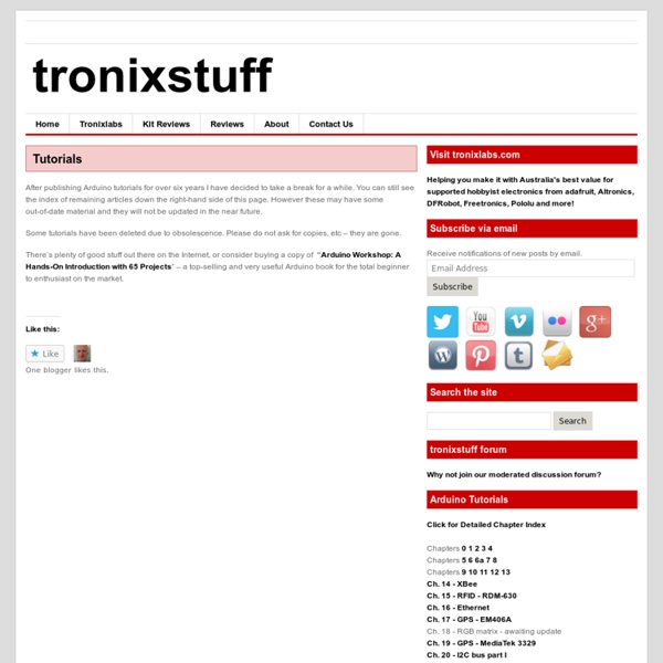 Arduino Tutorials