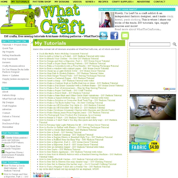 Whatthecraft.com tutorial directory