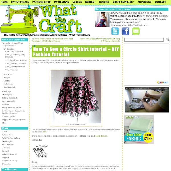 Circle skirt tutorial – new and improved!