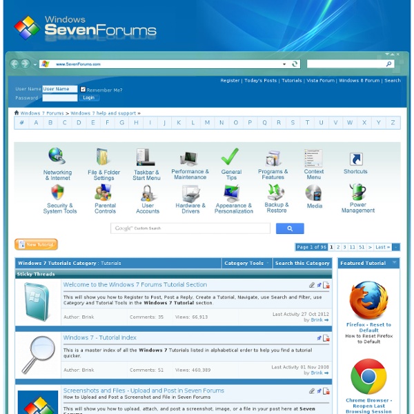 Tutorials - Windows 7 Forums - Aurora