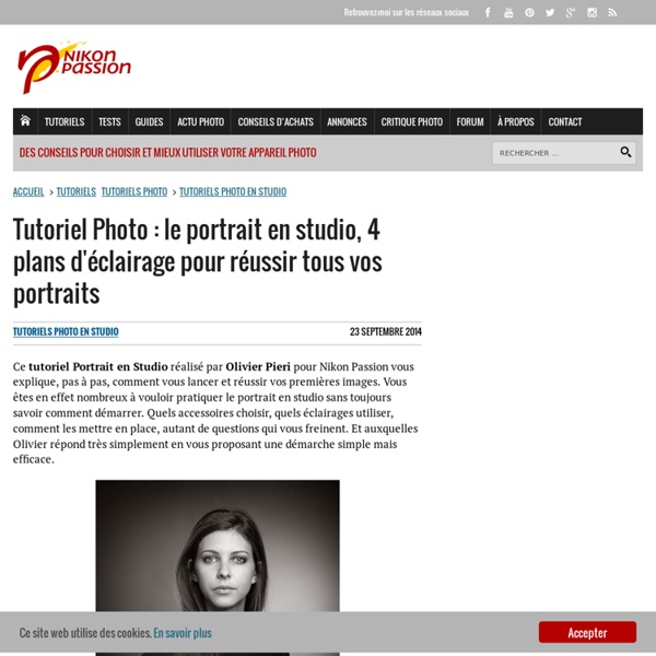 Tutoriel Photo : le portrait en studio, 4 plans d'éclairage pour réussir tous vos portraits