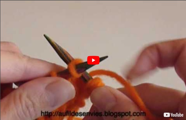 [vidéo] Tricoter une maille double à l'endroit